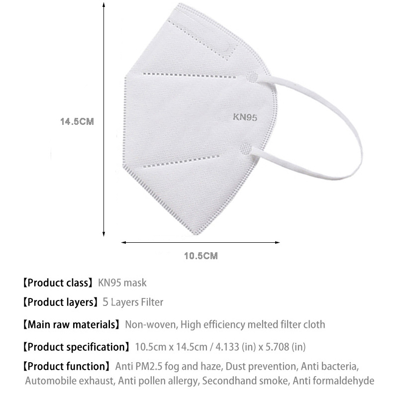 10-100PCS mascarillas FFP2 Fac - Disposable Surgical Mask ulasan dan harga