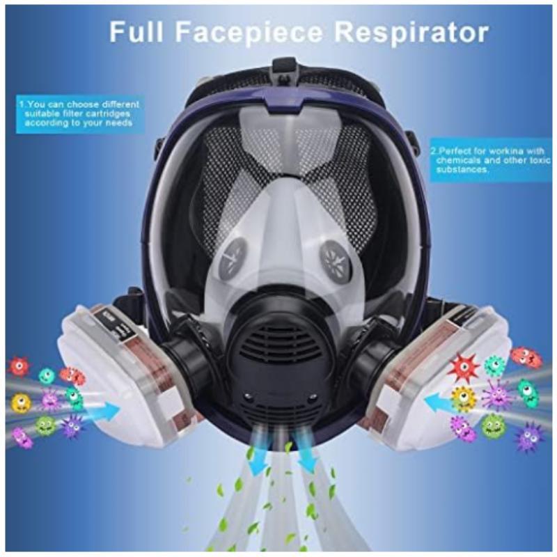 Chemical Gas Mask 6800 Dust Re - Dust Mask Construction ulasan dan harga